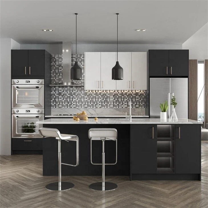 black melamine kitchen cabinets-05